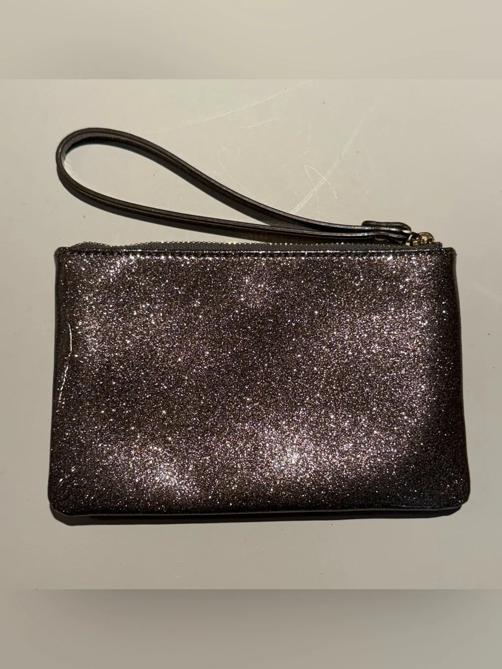 kate spade Glitter Wristlet in Metallic Lavender
